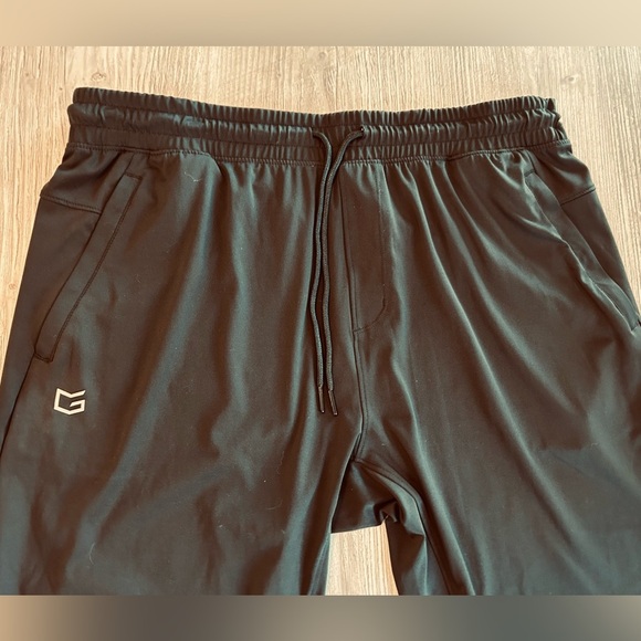 G Gradual Men’s Size X-Large Joggers with Zipper Pockets Tapered Joggers Black. - Picture 4 of 11
